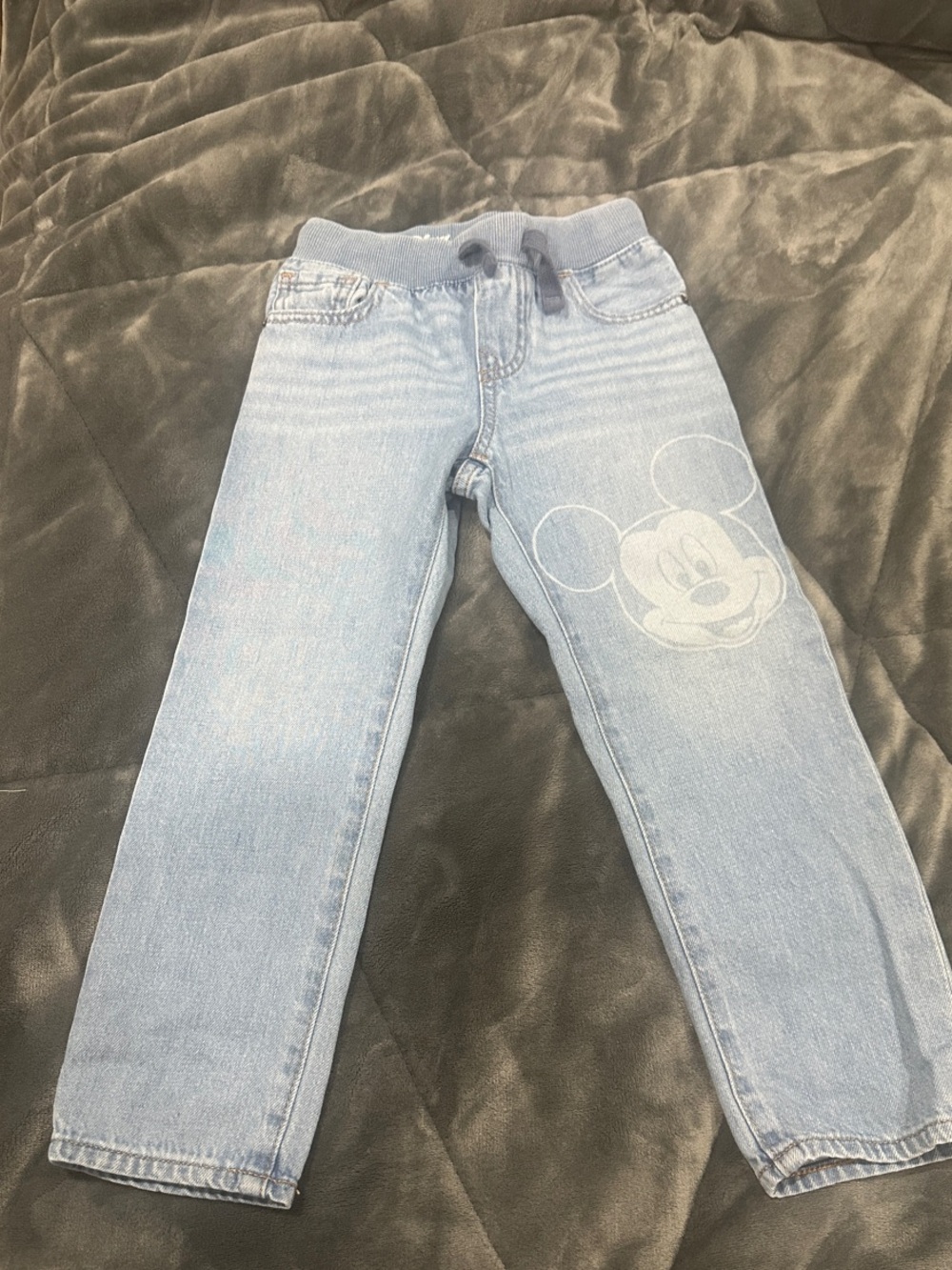 GAP Light Blue Denim Jeans with Faded Character Print